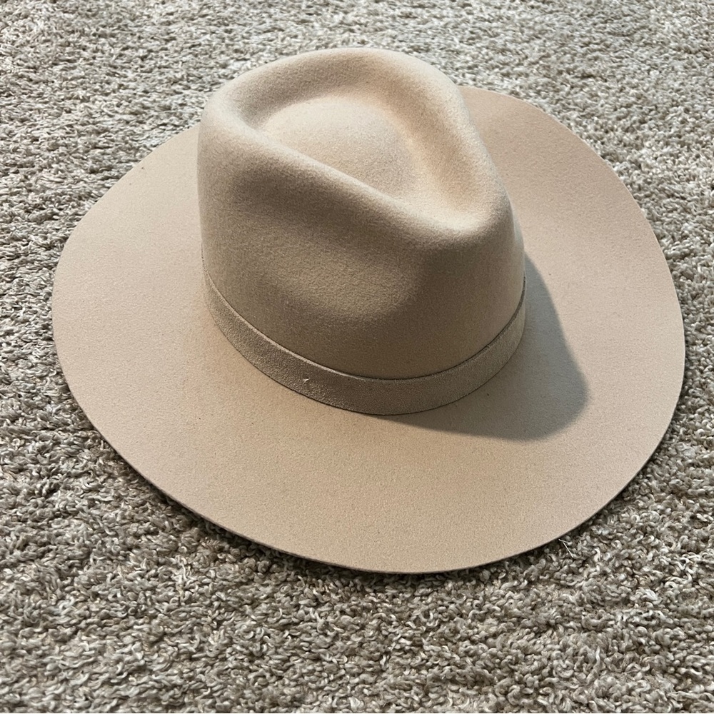 Wyeth 100% Wool Flat Brim Hat